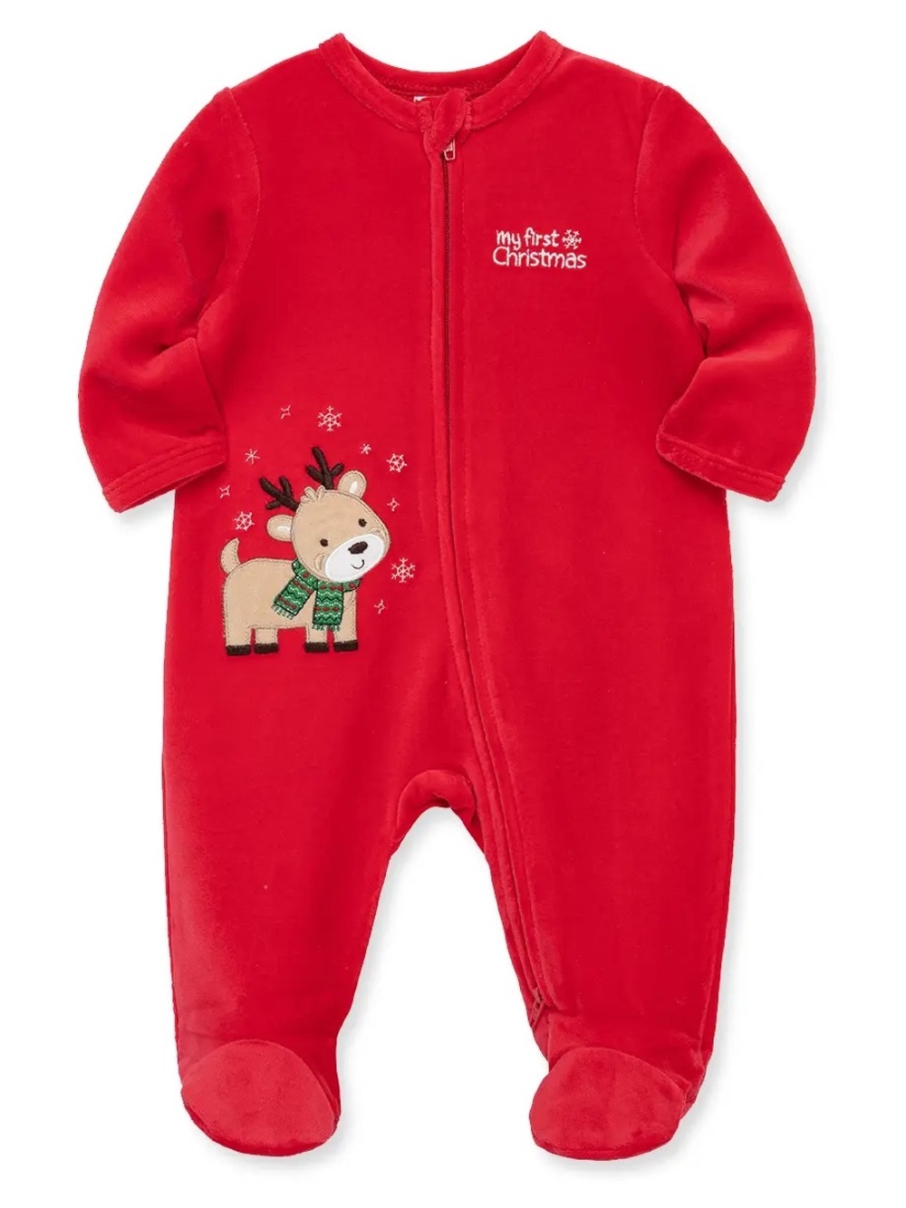 Little me • NWT Red ‘My First Christmas’ Baby One-Piece Sleeper